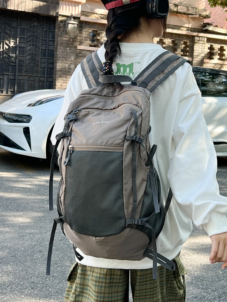 

Outdoor Autumn Winter Lightweight Waterproof Travel Hiking Backpack Foldable Dual-shoulder Sports Bag for Men And Women
