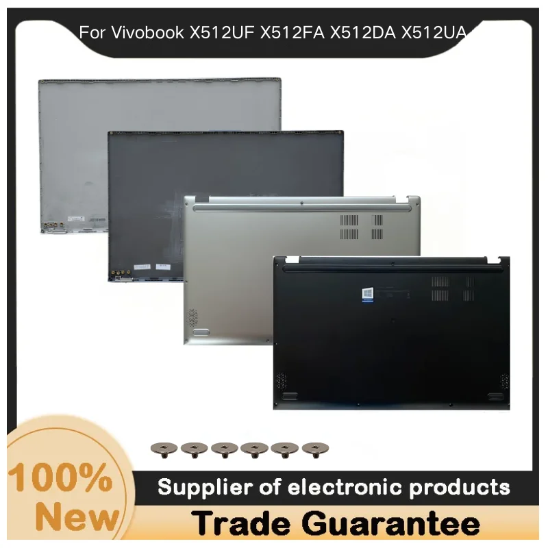 New For Kailxuling Vivobook X512UF X512FA X512DA X512UA X512UB F512UA F512D LCD Back Cover / Bottom Case Cover A D Shell