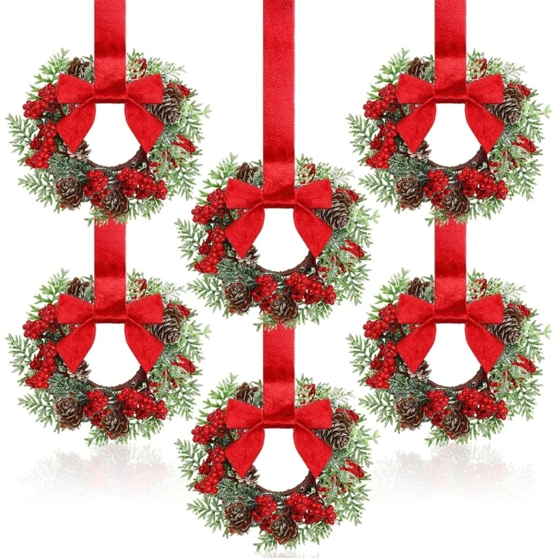 Pack of 6 Plastic Bowknot Ribbon Closet Hangers Holiday Decoration for Home Parties 15UB