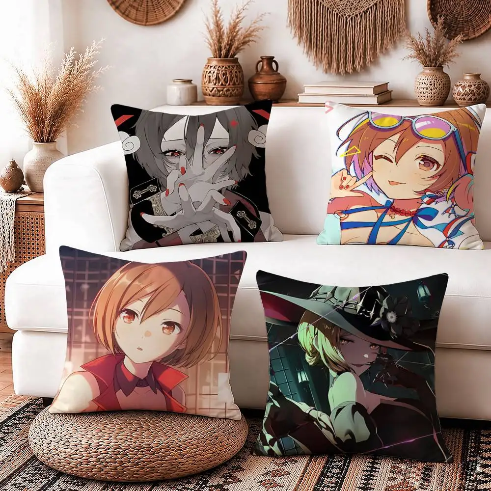 Mesmerizer M-MEIKO-S Official Art Square Sofa Pillow Cover Solid Color Living Room Home Decor Cushion Case