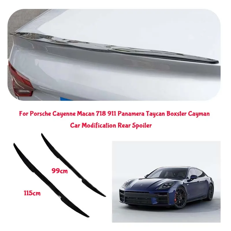 For  Porsche PVC Material Car Special Tail Wing Punch-Free Integrated Paste Auto Spoiler car wing