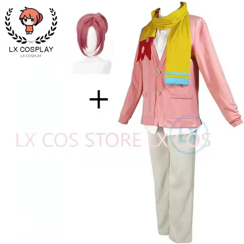 Anime Mitsuba Sousuke Cosplay Anime Jibaku Shounen Cosplay Costume Pink Wig Uniform Clothes Halloween