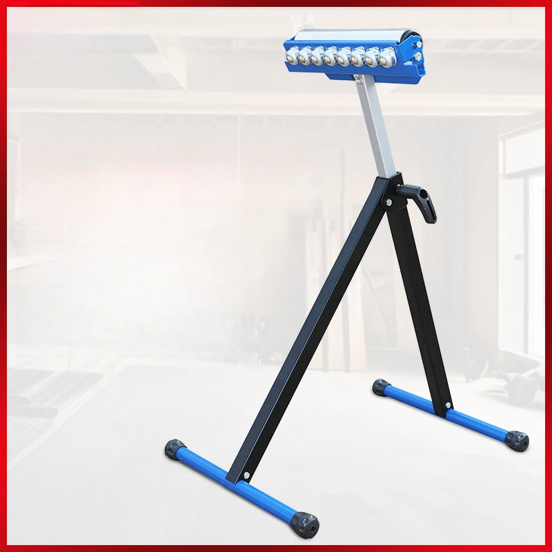 Unpowered drum feeder carpentry feeder feeder bevel cutting according to planer support frame idler