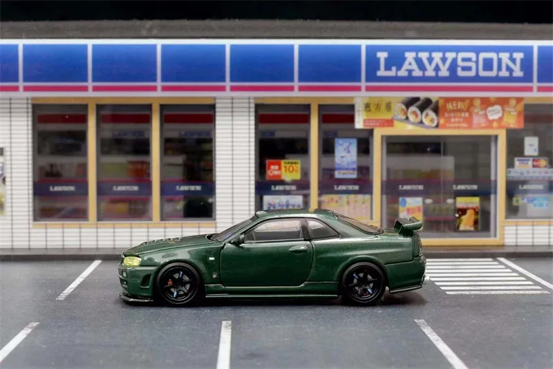 

Motorhelix MH 1:64 Skyline GTR Mk5 R34 Z-Tune limited699 Diecast Model Car