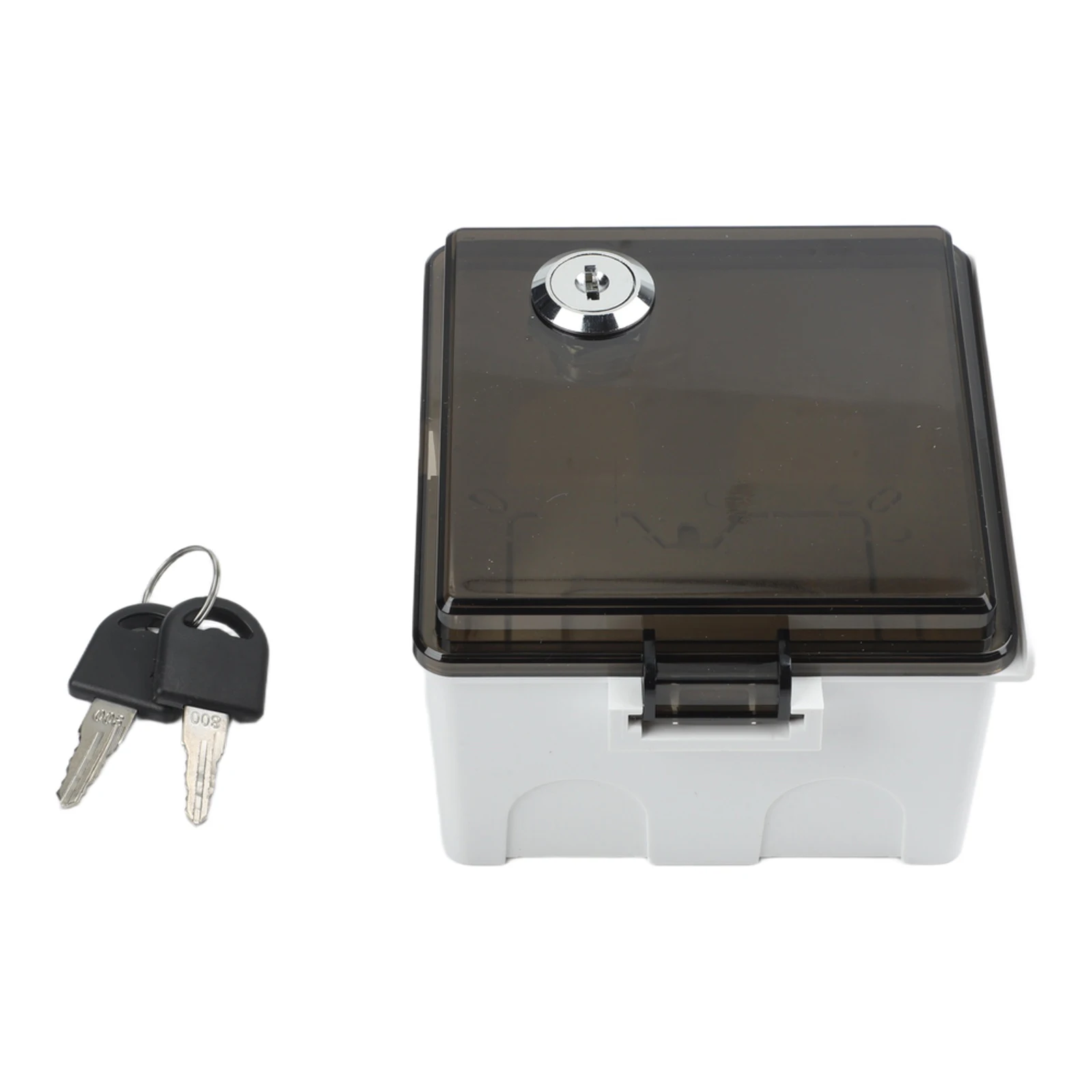 1Pc Waterproof Outdoor Socket Box With Lock For EV Charging 86 Type Wall Plate Protective Cover Garden Construction Use