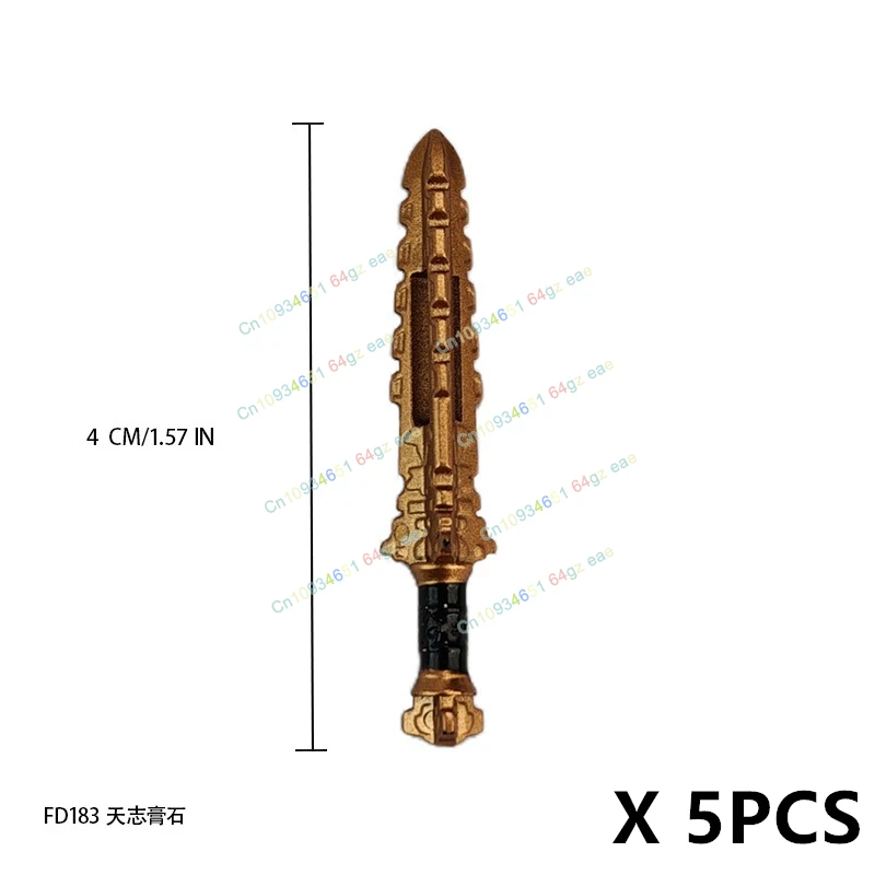 Accessori medievali Modelli di blocchi di costruzione Cavaliere Guerriero Action Figures Spada Halberd Ascia Martello Puzzle Giocattoli Regali di compleanno