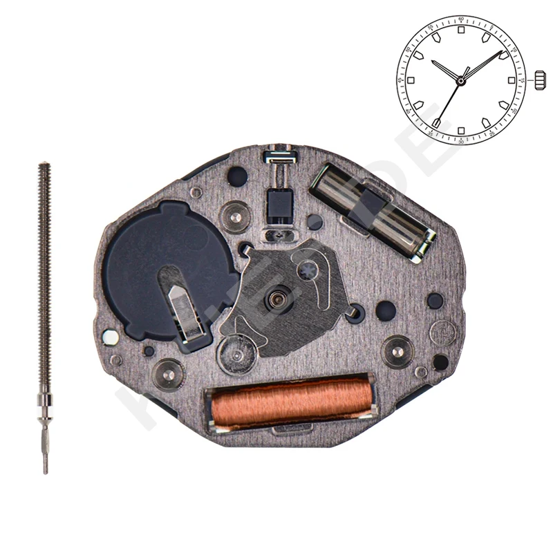 For JAPAN GL32 Movement Quartz Electronic GL30 Movement Three Hands Watch Repair Replacement Parts With Battery And Stem