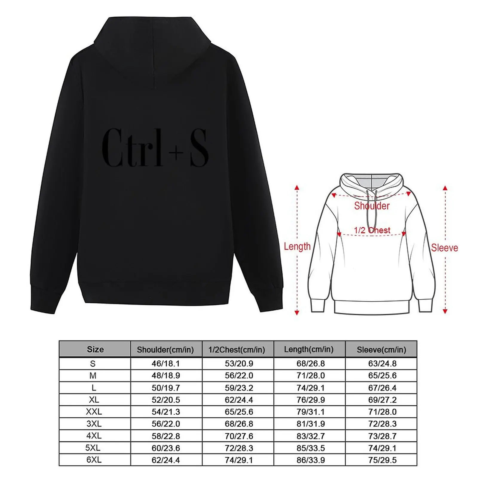 Ctrl + S التي شيرت هوديي بلوزة ملابس الخريف ملابس رجالية جرافيك تي شيرت الرجال الخريف هوديي