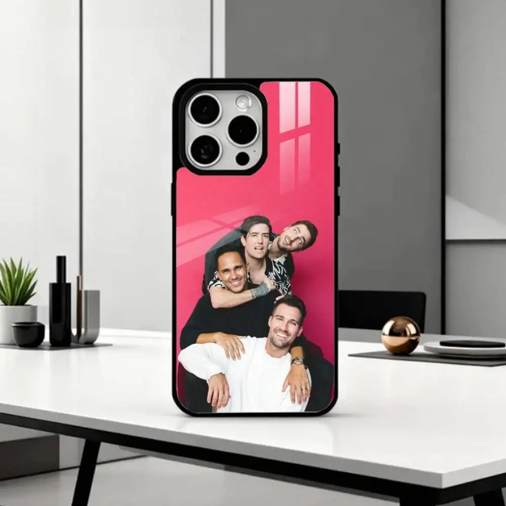 حافظة هاتف M-Music B-Big Time Rush لهاتف iPhone17,16,15,14,13,12,11 Plus، Pro Max Magnetic للشحن اللاسلكي Magsafe #3