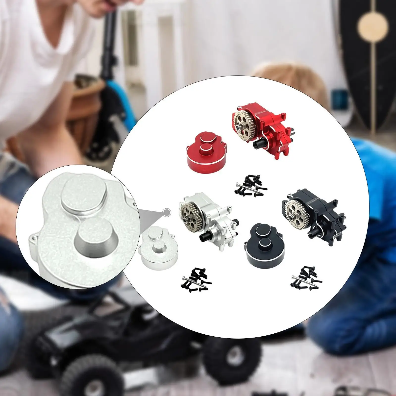 RC Auto Transmissie Montage Versnellingsbak Case Metaal Hoge Prestaties Eenvoudige Installatie Vervang Onderdelen RC Auto Accessoires voor 244016