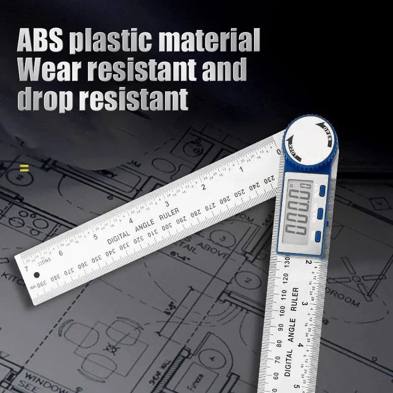 1 PC 2 In 1 Digital Angle Detector Scale Suitable For Woodworking Measurement Tools High Accuracy Mutifunction Tools