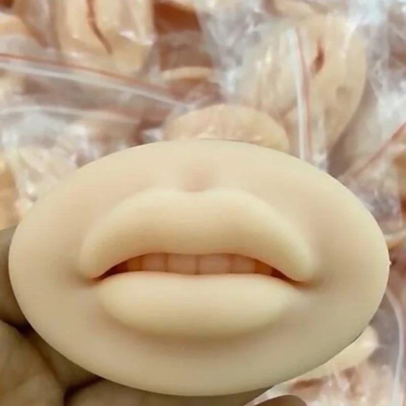 

Microblading Blank Practice Tattoo Fake Skin Special Lips Designs Supplies 1pcs Silicone Lips Eyebrow Tattoo Skin Practice