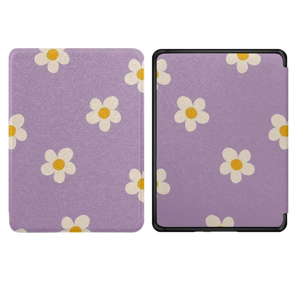 kindle case full screen flower images paperwhite3th 4th 5th Silicone soft shell  funda 2021 11th  8th generation