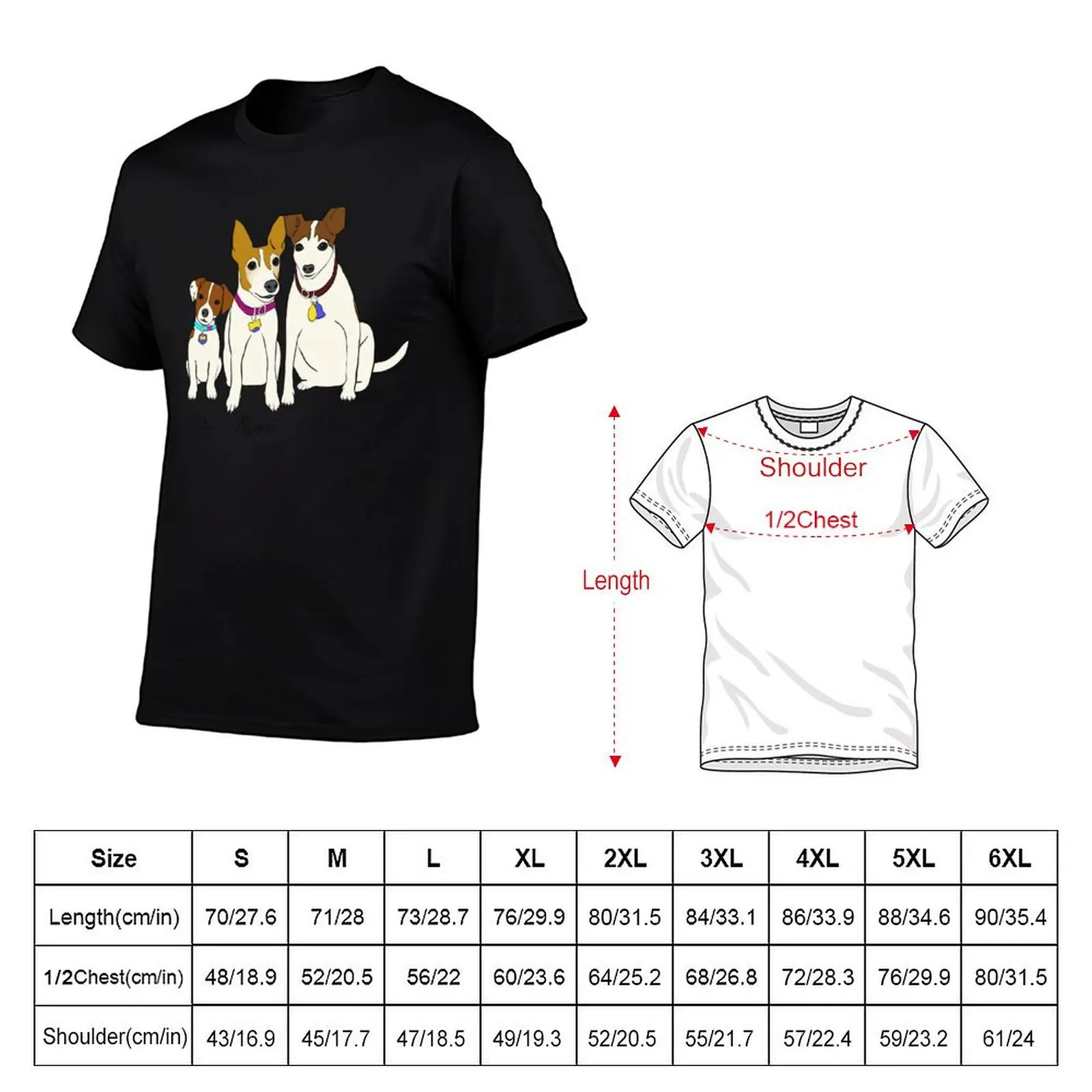 Dog Trio Memorial - Pet Commission 01 T-Shirt tops customs design your own t shirts for men graphic