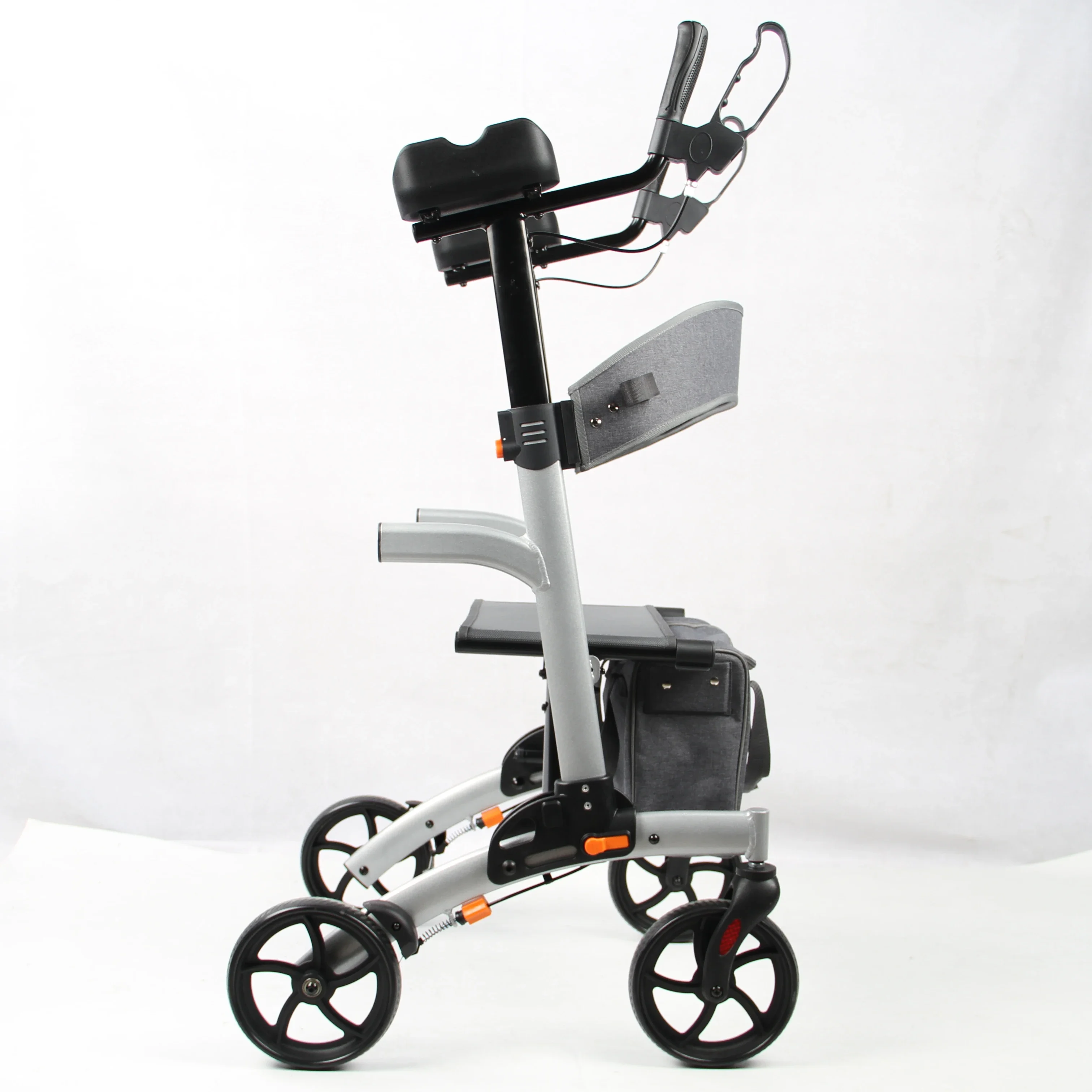 Tall Rolling Mobility Walking Aid Aluminum Upright Walker