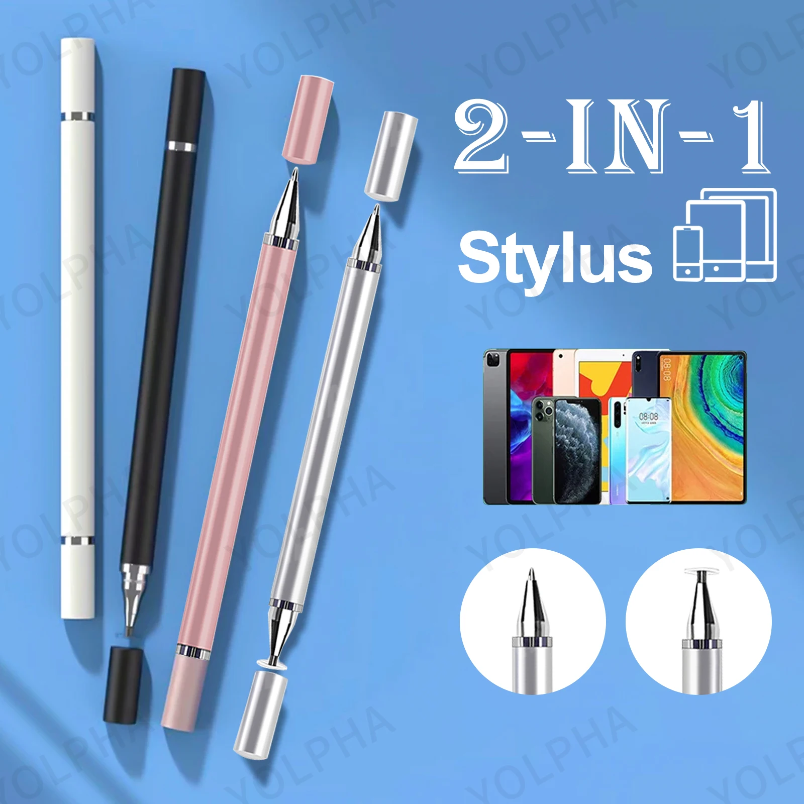 Uniwersalny rysik do smartfonów z Androidem do tabletów iPhone Pad Por Touch Screen do Apple Pencil iPad Akcesoria Długopisy