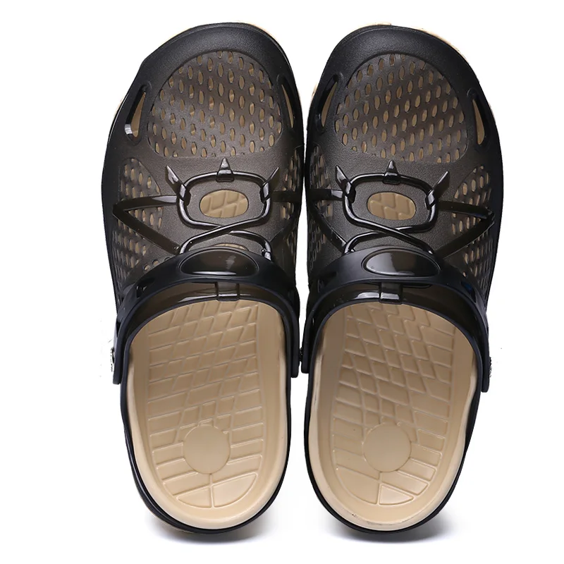 2024 New Men Sandals Summer Flip Flops Slippers Men Outdoor Beach Casual Shoes Cheap Male Sandals Water mesh breathable Shoes