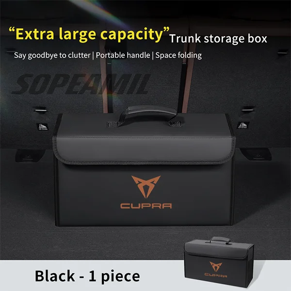 Voor Cupra Ateca Born Leon IBIZA Raval Formentor Terramar Tavascan Kofferbak Opbergdoos Capaciteit Opvouwbare Opbergtas