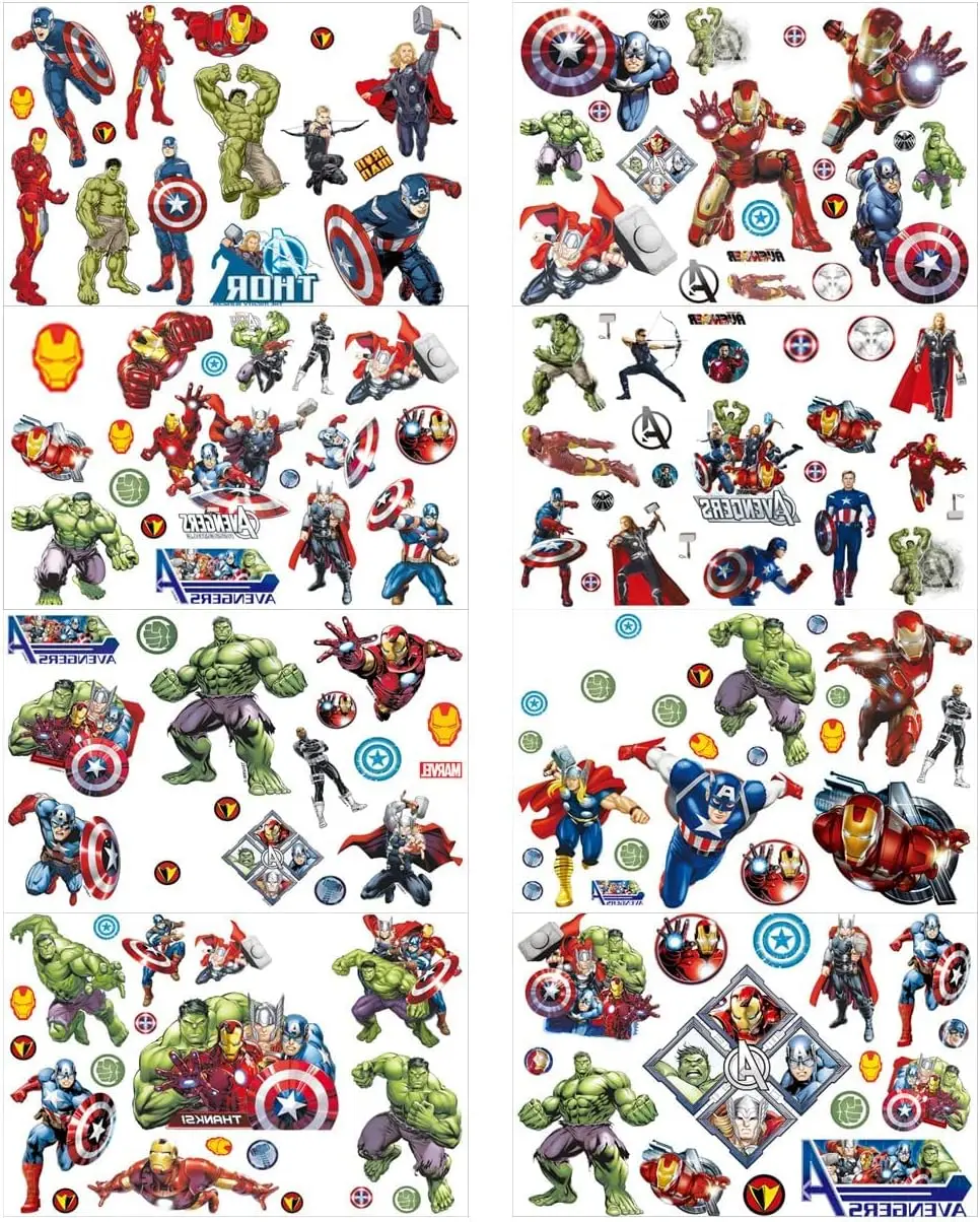 Cartoon Spidey and His Amazing Friends Temporary Tattoos Sticker Marvel Spiderman Waterproof Toys for Children Anime Party Props