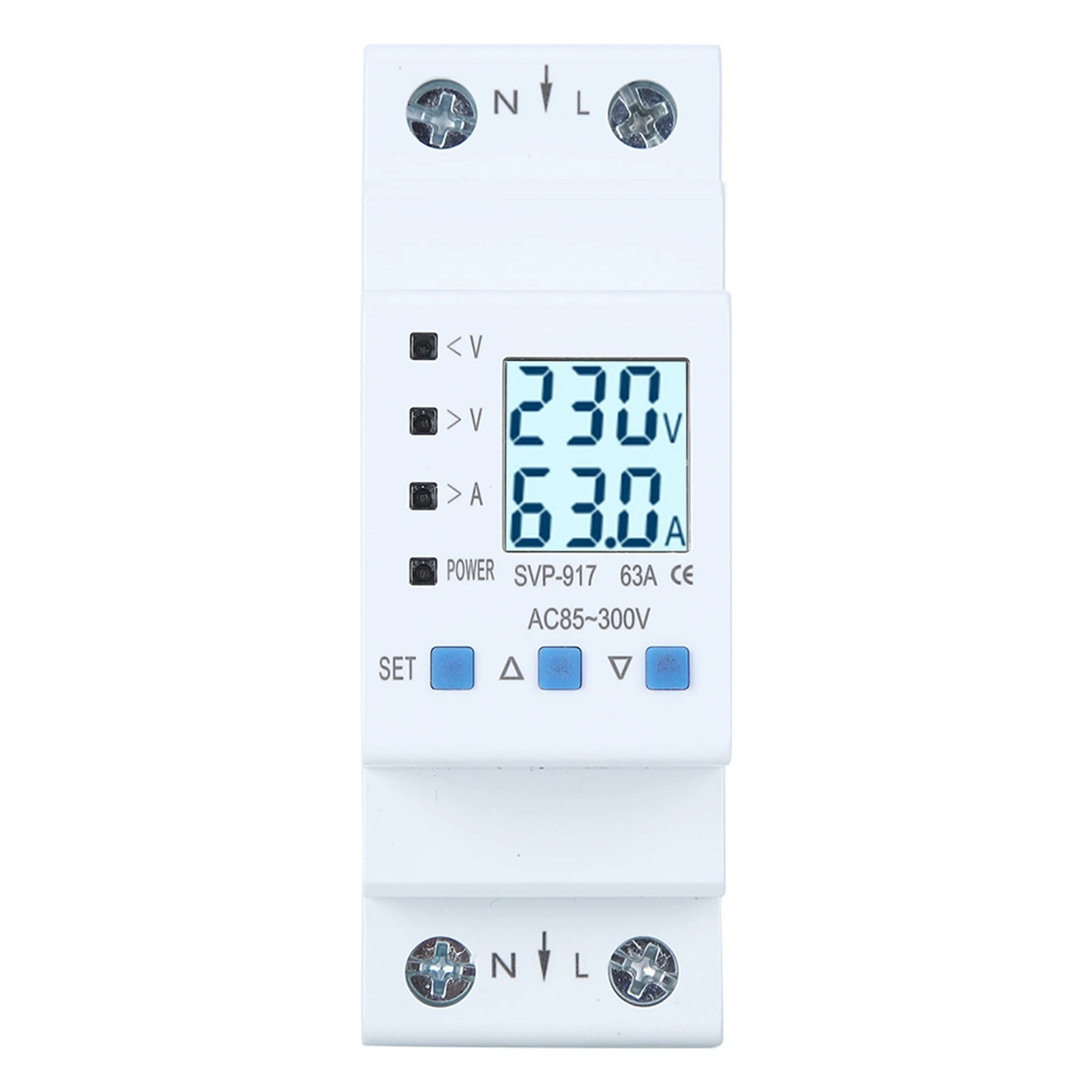 Voltage Protector Single Phase Auto Recovery Protective Device with Voltage Current Power Display