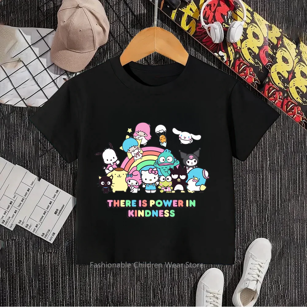 Hello Kittiest Summer Delights Kawaiiest Tees for Boys and Girls Students Trendiest Japanese Anime Prints Super Casual Fashion