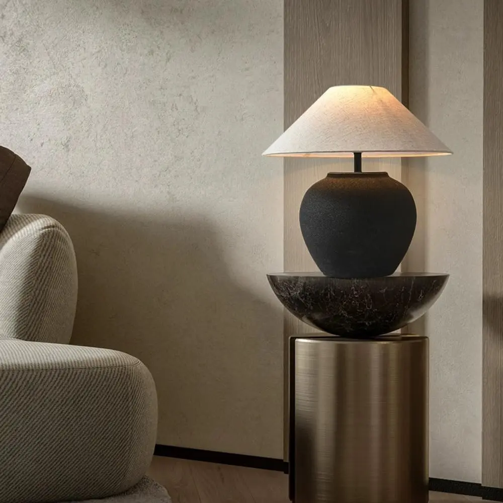 Vintage Ceramic LED Floor Lamps Retro Bedroom Table Stand lamps Living Room Bedside Floor Lights
