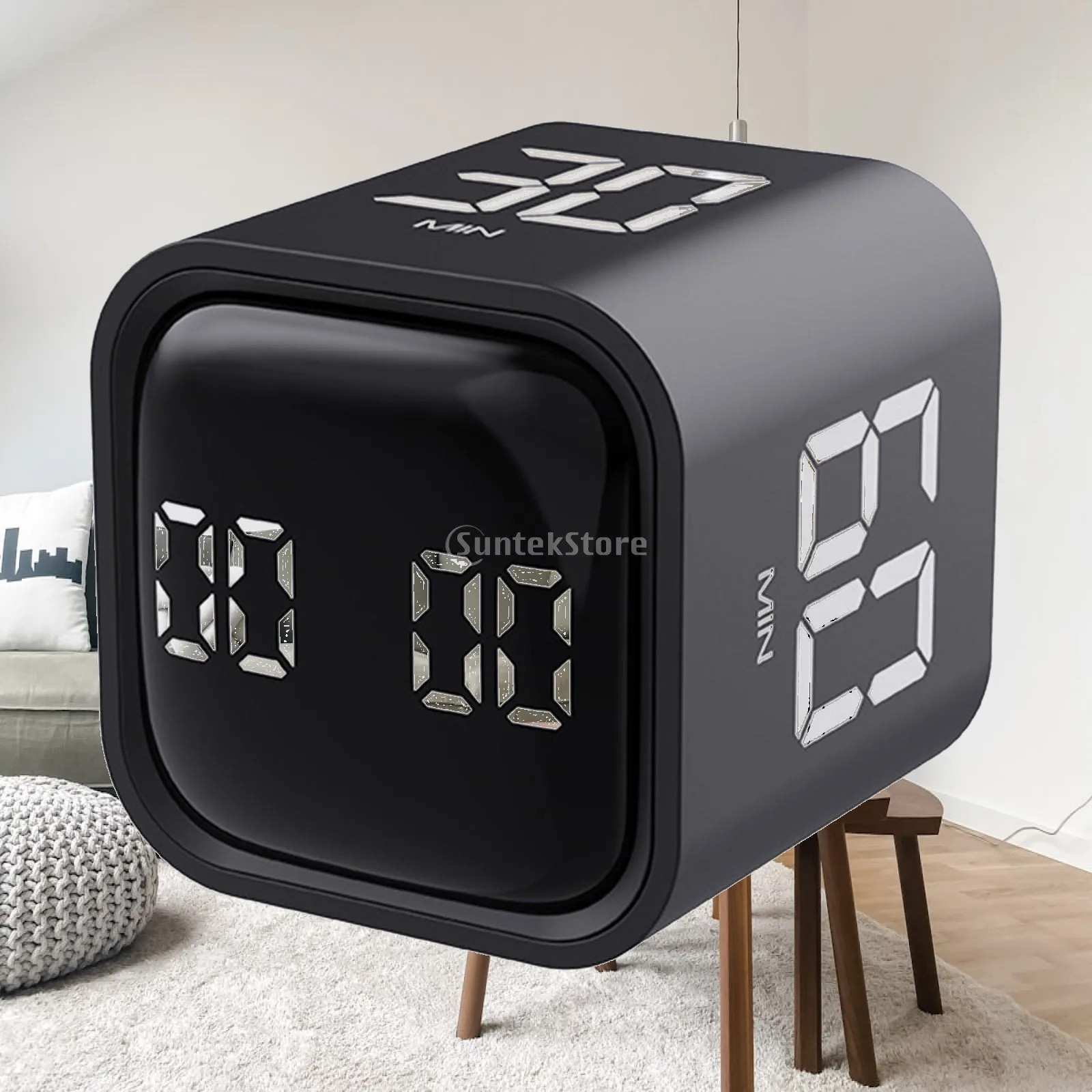 Cube Timer Kids Study Time Management Digital Flip Timer for Children Learning Focus Tool