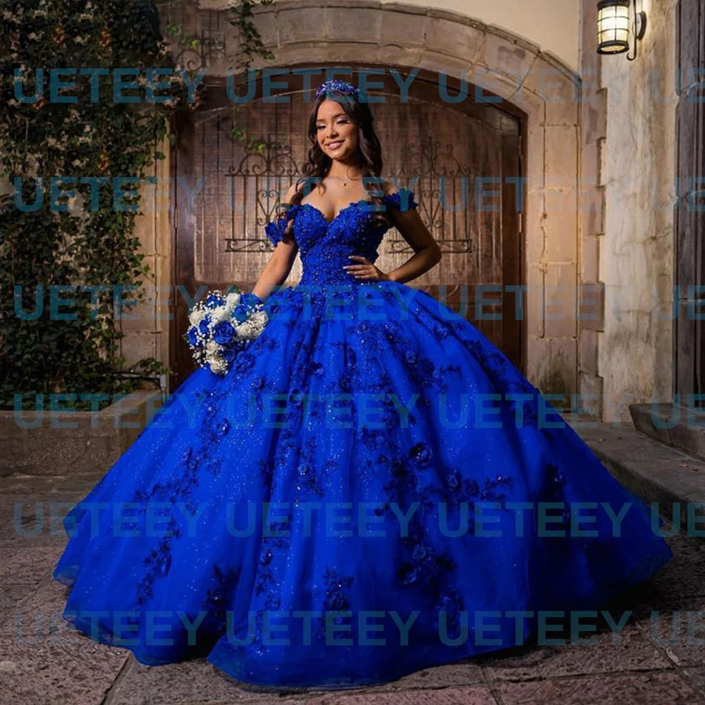 2023 Quinceanera Váy Đầm Cho Ngọt 15 Năm Gợi Cảm Lệch Vai Phồng Bầu Ren Appliques Công Chúa Váy Bầu