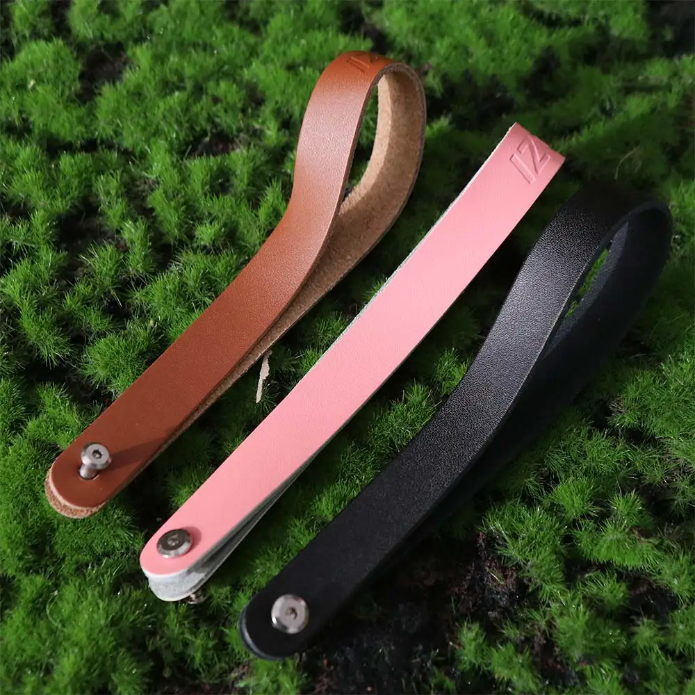 

Cowhide Front Shelf Handle Pig Nose Anti-scratch Folding Bike Head Bag Pull Belt Soft Quick Release Bike Frame Stem Pull Ring