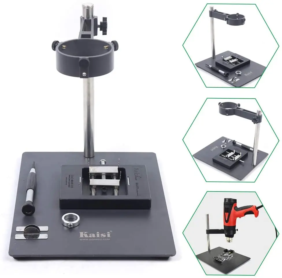 Hot Air Heat Gun Clamp Bracket 2in1 BGA Repair Platform Tool Rework Station Fixtures Holder Soldering