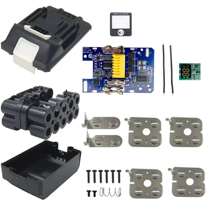 BL1830 obudowa baterii litowo-jonowej ładowanie obwód ochronny PCB LED wskaźnik cyfrowy Box dla Makita 18V 6.0Ah obudowy Shell