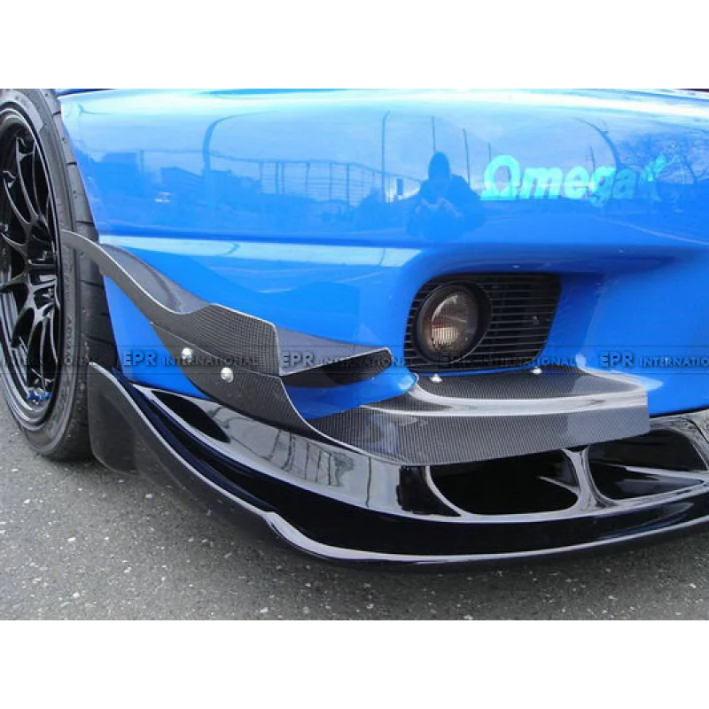 Kompatibel dengan Suku Cadang Modifikasi Nissan Skyline GTR R33 Model AS Spoiler Pisau Udara Bumper Depan Tetap