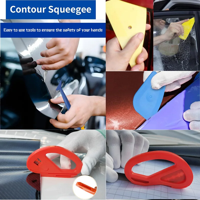 Hot Air Gun Vinyl Film Tools Kit Vinyl Scraper Mini Heat Gun Car Wrapping Tools Foil Squeegee Smooth Tool for Car Windows Film