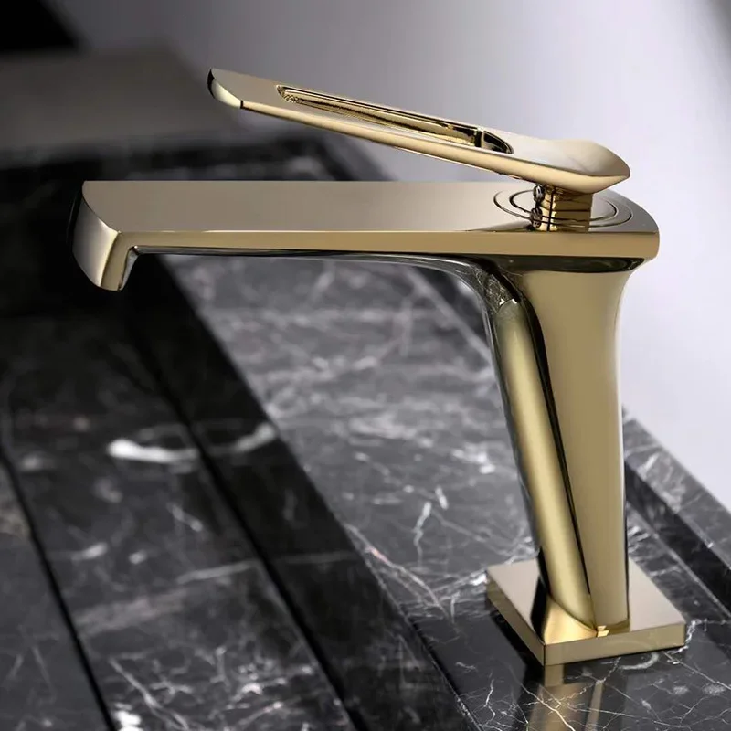 

Brushed Gold Basin Faucet Black Bathroom Mixer Tap Grey/Chrome Wash Hot and Cold Sink New