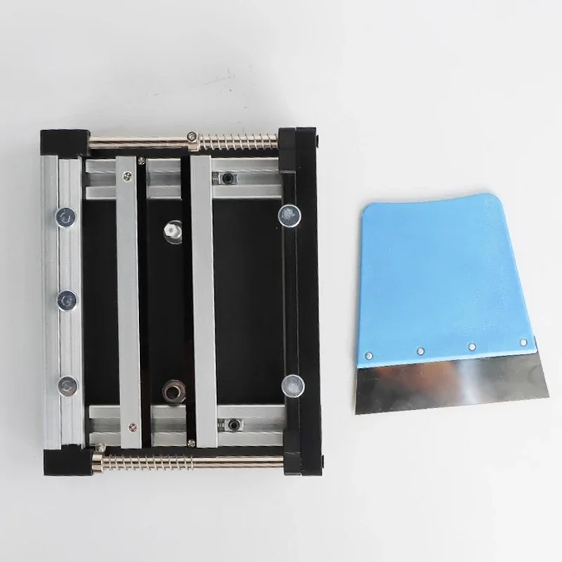 SMT Manual Solder Paste Printing Fixture, PCB Screen Printing Stencil Work Station for Steel Mesh Printing