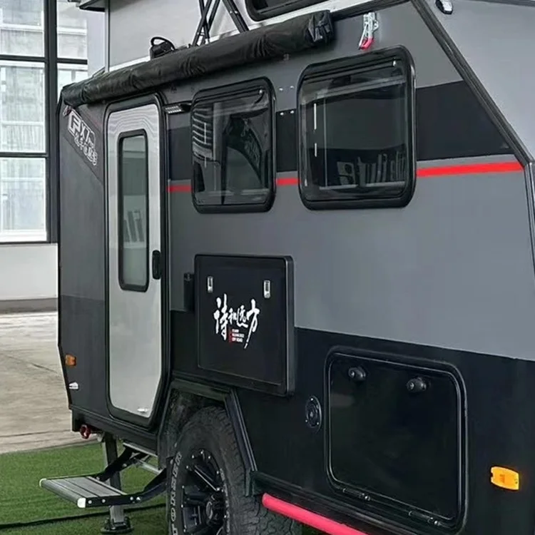 Porta per rimorchio a goccia a forma speciale in lega di alluminio per camper professionale all'ingrosso personalizzata Porta per camper lato sinistro o destro