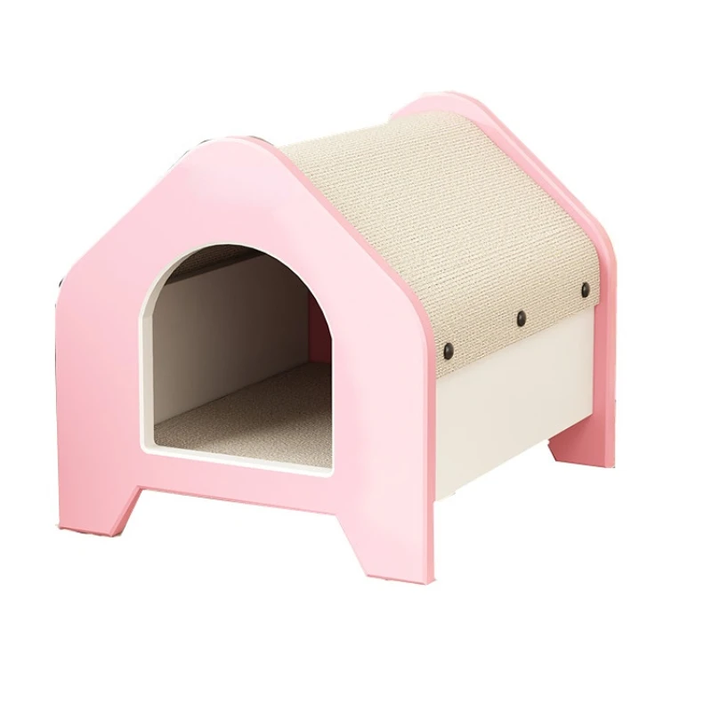 Hot sale Solid Wood Pet Nest Cat Dog Small Animals Indoor wooden House Kitty Litter House