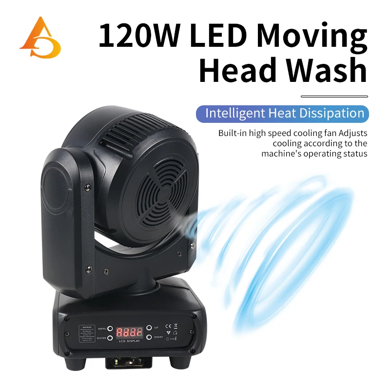 Imagem -02 - Led Moving Head Wash Light Wall Wash Effect Dmx512 para dj Stage Disco Party Clube Natal 120w Rgbw 4in 1