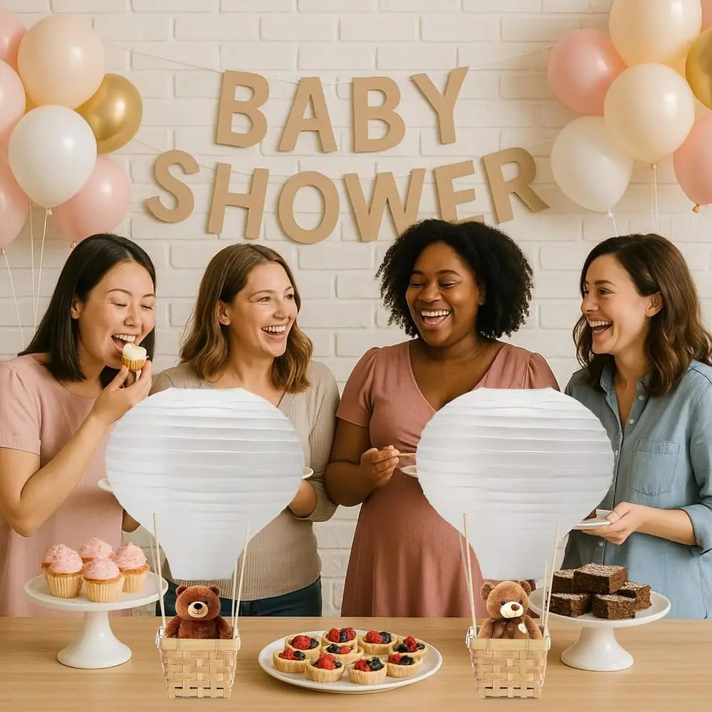 11,8 бумажных фонариков и плетеных корзин для центральных шаров своими руками — идеально подходит для определения пола, детского душа и свадьбы.