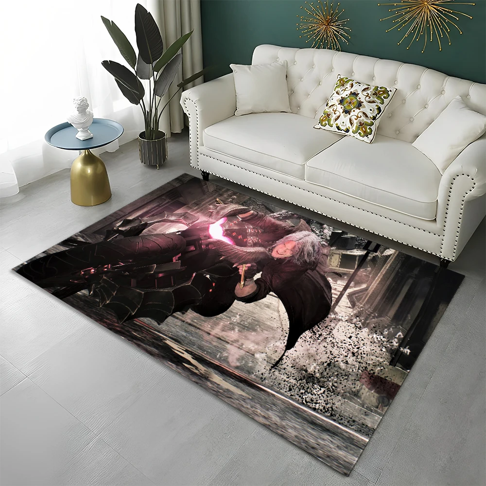 DMC Game D-Devil May Cry Gamer Carpet Rug for Home Living Room Bedroom Sofa Doormat Decor,kid play Area Rug Non-slip Floor Mat