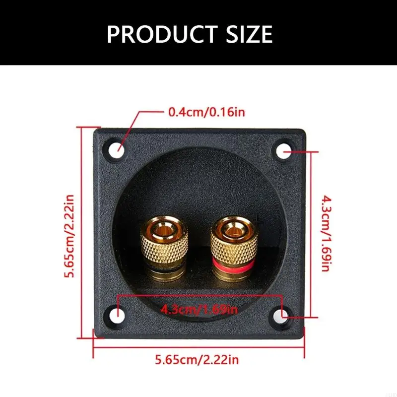 J1HD Высокая проводимость копперских терминалов Блок с 2 монтажными отверстиями для обновления звука домашнего автомобиля