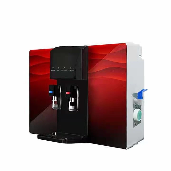 Household alkaline Pou Ro system reverse osmosis tankless hot and cold water dispenser