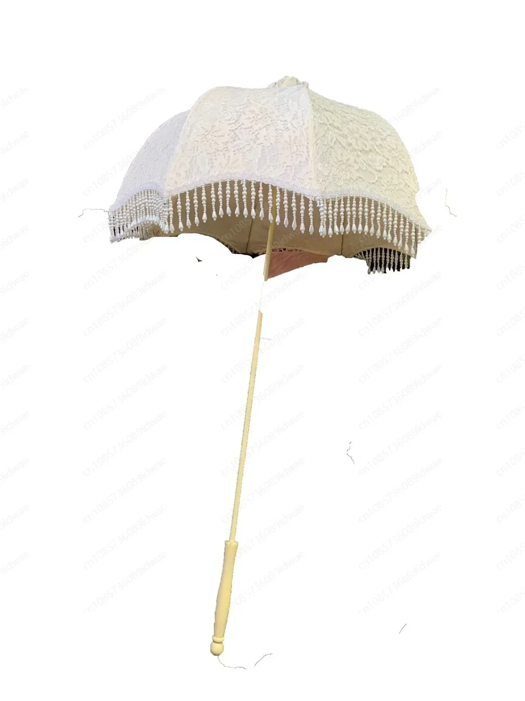 

Pearl Tassel Antique French Umbrella