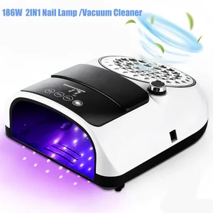 مصباح تجفيف طلاء جل الأظافر الاحترافي ، مكنسة كهربائية عالية الطاقة ، جامع الغبار لآلة مانيكير الأظافر ، 186 واط ، جديد أفضل 8 مبيعات آلة أظافر الآيس كريم - No5