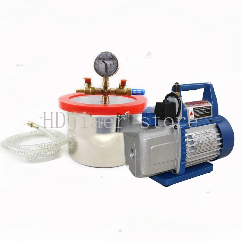 

3L Stainless Steel Degassing Chamber - 20CM Diameter, 12MM Acrylic Lid for Epoxy Resin Vacuum Defoaming