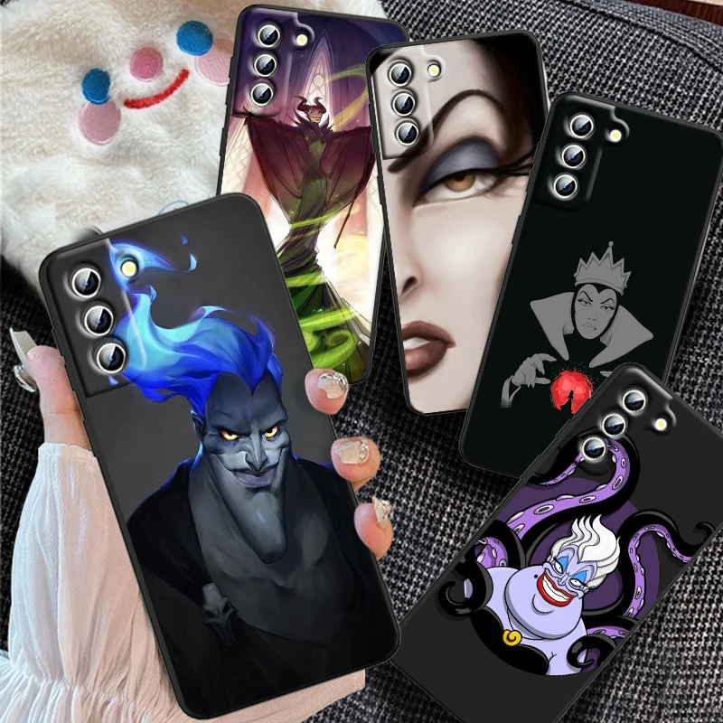 Maleficent Usula Disney For Samsung Galaxy S24 S23 S22 S21 S20 FE S10 S10E Plus Ultra Pro Lite 5G Black Cover Phone Case