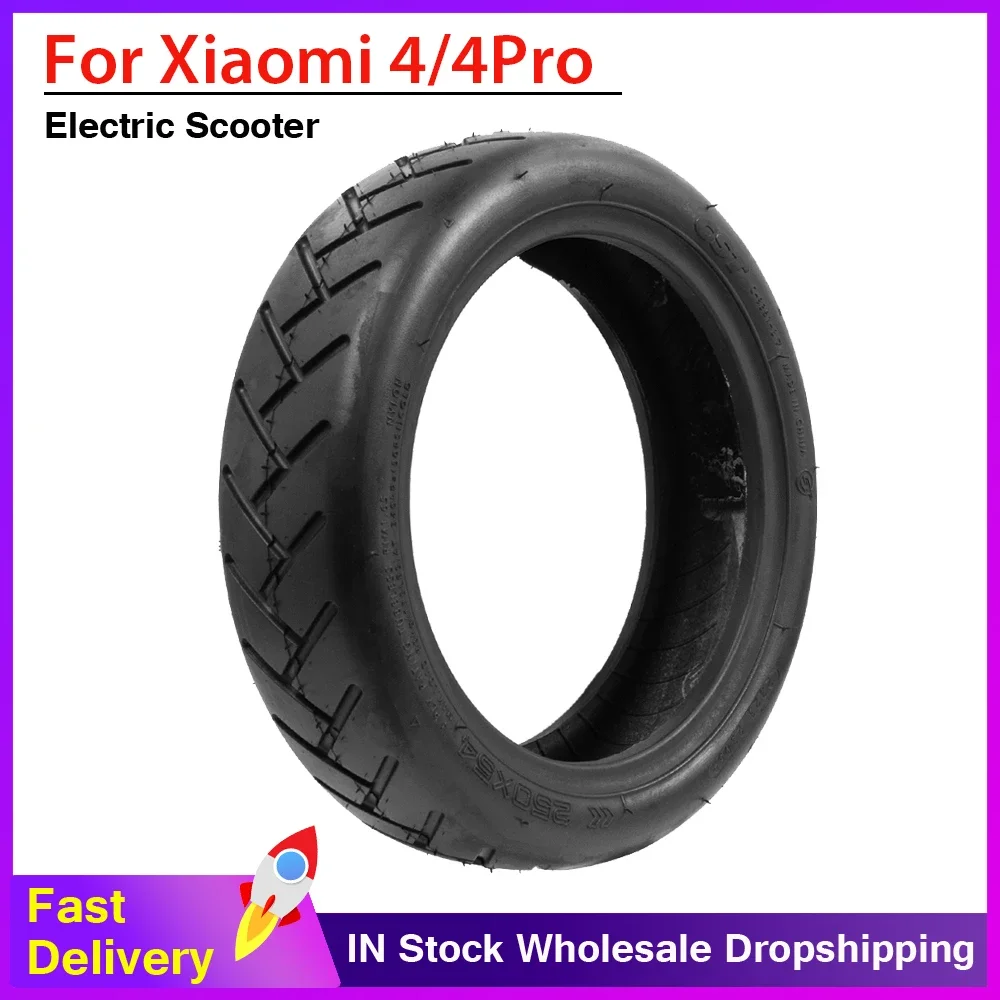 250*54 CST Tubeless Tire For Xiaomi Electric Scooter 4 4 Pro 4 Lite Front and Rear Wheel Replacement 10 Inch Thickened Tyre