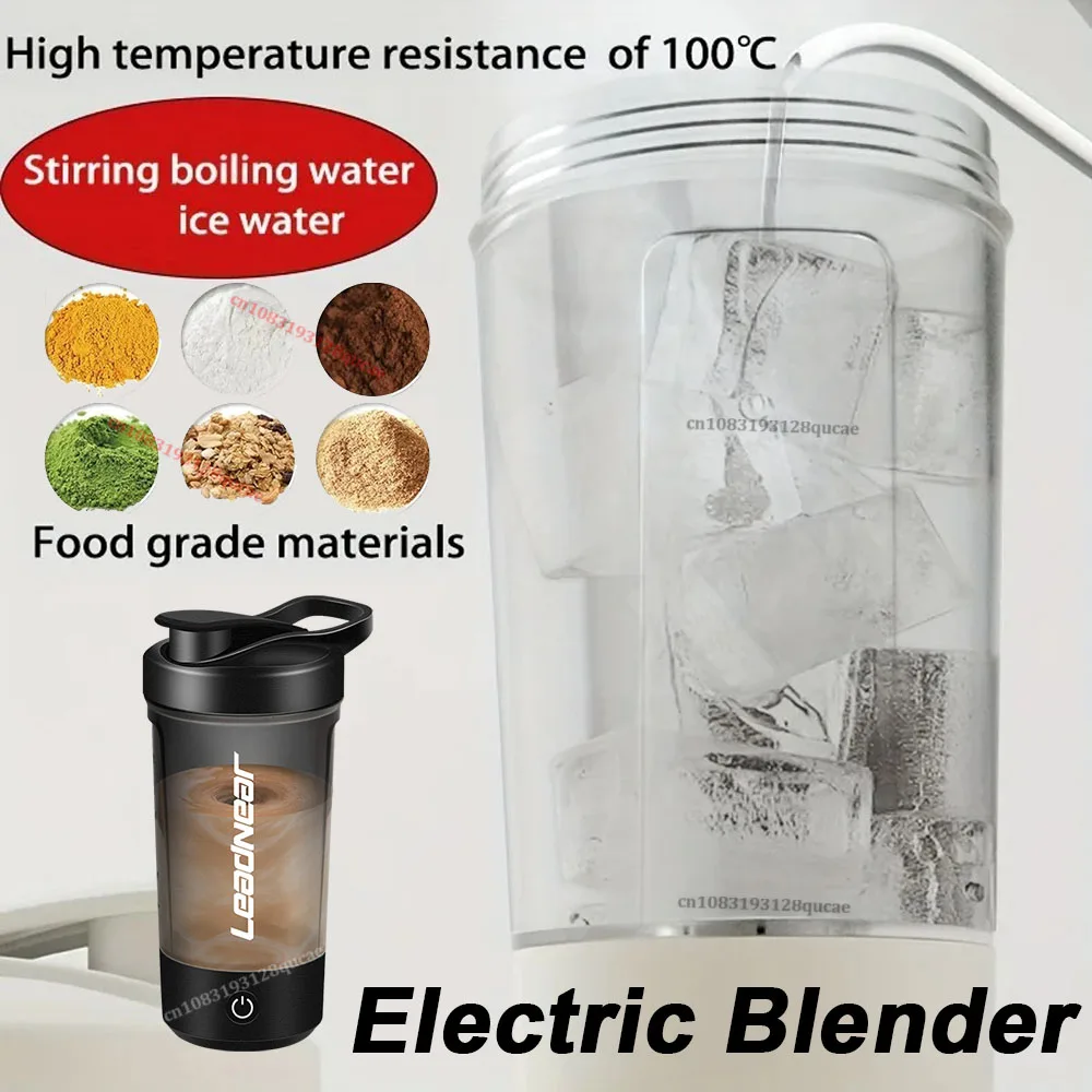 Electric Blender Cup Portable Blender Cup Milk Powder Protein Powder Blender Automatic Shaker Cup Home Travel Outdoor Sports Gym
