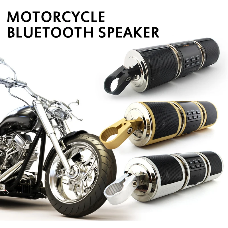 Motorcycle Audio Waterproof Bluetooth MP3 Player Subwoofer Stereo EDR Audio Speaker FM Radio MT487 Motorcycle Accessories