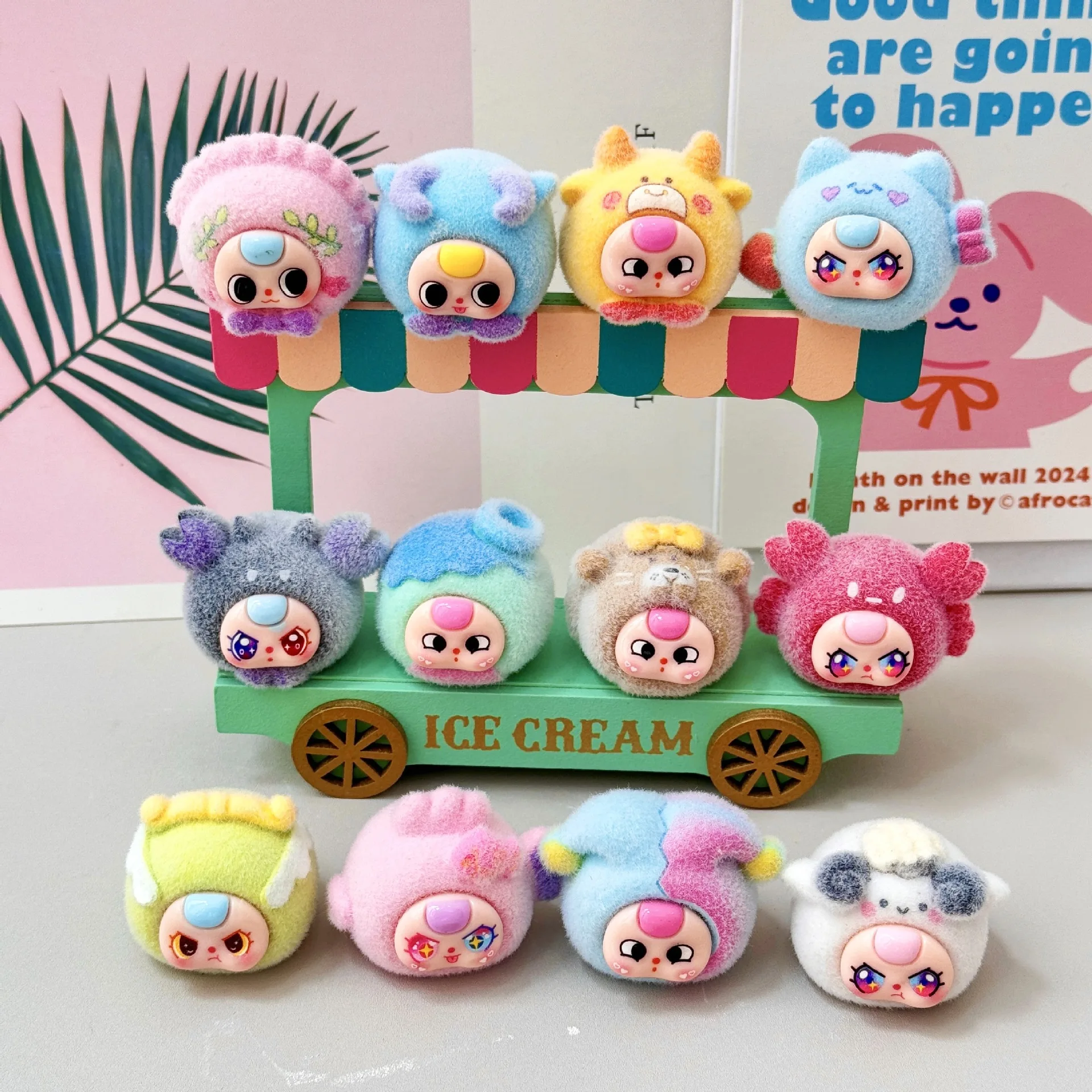 

Cute diy accessories, pendants, keychains, cultural and creative gifts, and resin small parts for the 12 zodiac dolls